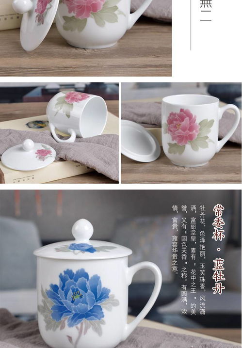 湯河店 手繪釉下五彩常委杯醴陵瓷器家用高檔陶瓷禮品喝茶水杯子