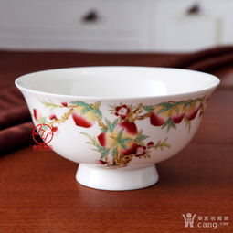 訂做陶瓷壽碗刻字 生日紀(jì)念禮品陶瓷壽碗印字